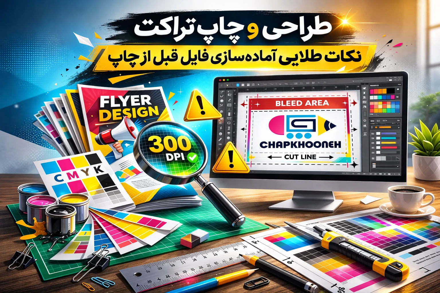 طراحی و چاپ تراکت؛ نکات طلایی آماده‌سازی فایل قبل از چاپ