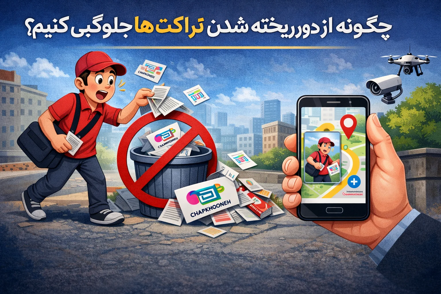 چگونه از دور ریخته شدن تراکت‌ها جلوگیری کنیم؟ | ۷ روش نظارت هوشمند بر توزیع